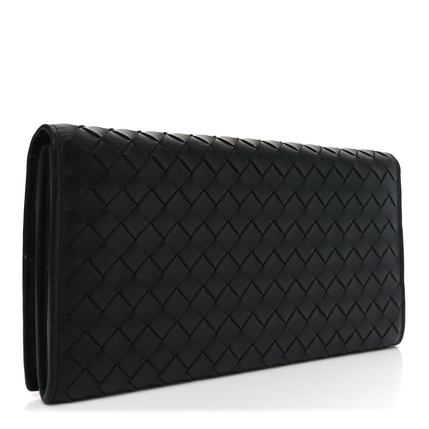 Bottega Veneta Nappa Intrecciato Flap Wallet Black 3 of 9