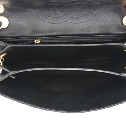 Chanel Lambskin Quilted 3 Pocket Accordion Flap Black 5 of 10