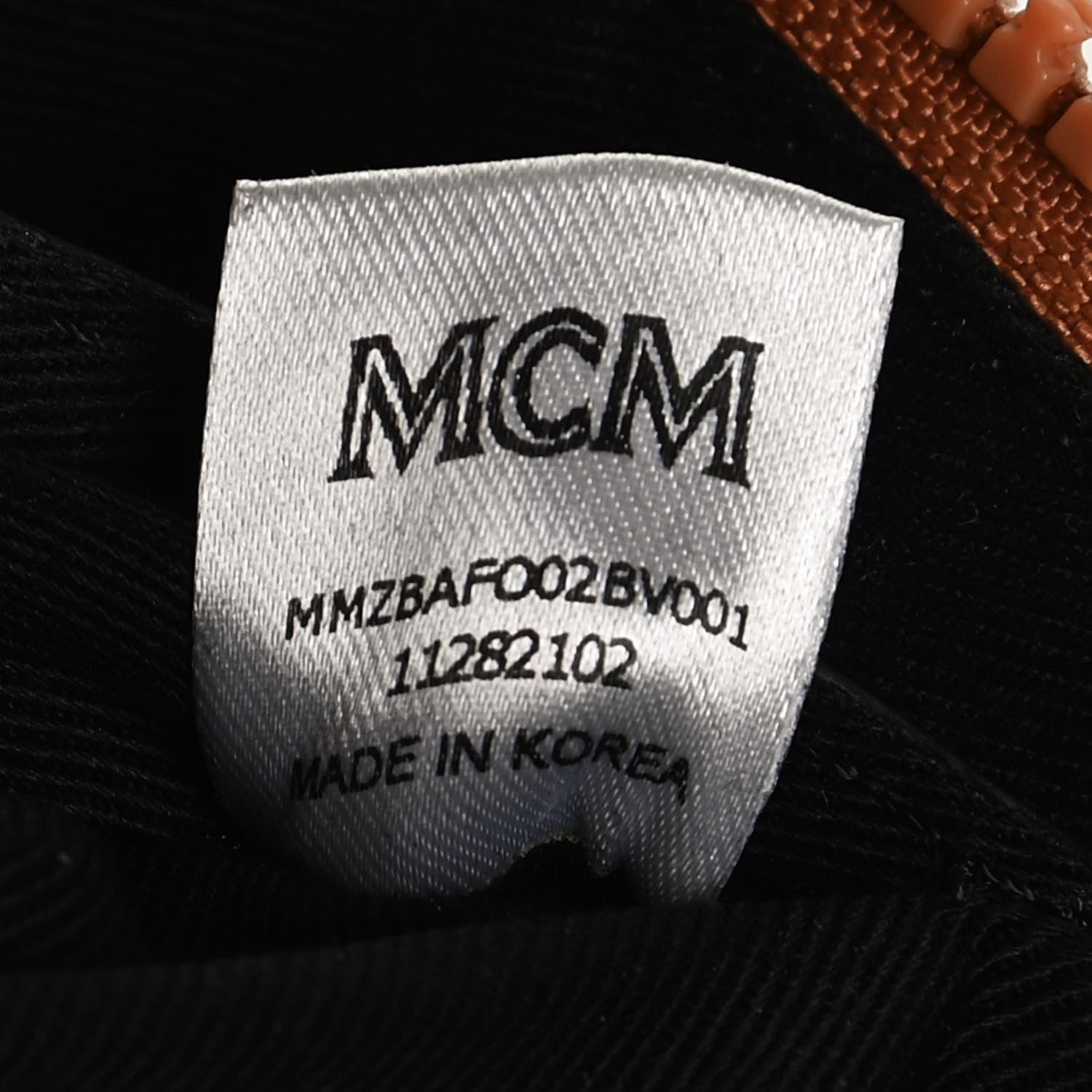 MCM Visetos Small Fusten Belt Bag Black Cognac 7 of 10