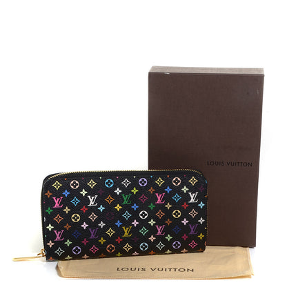 Louis Vuitton Monogram Multicolor Zippy Wallet Black Grenade 5 of 8