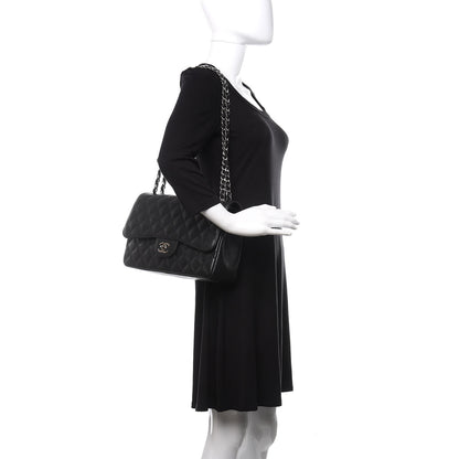 Chanel Caviar Quilted Jumbo Double Flap Black 2 of 11