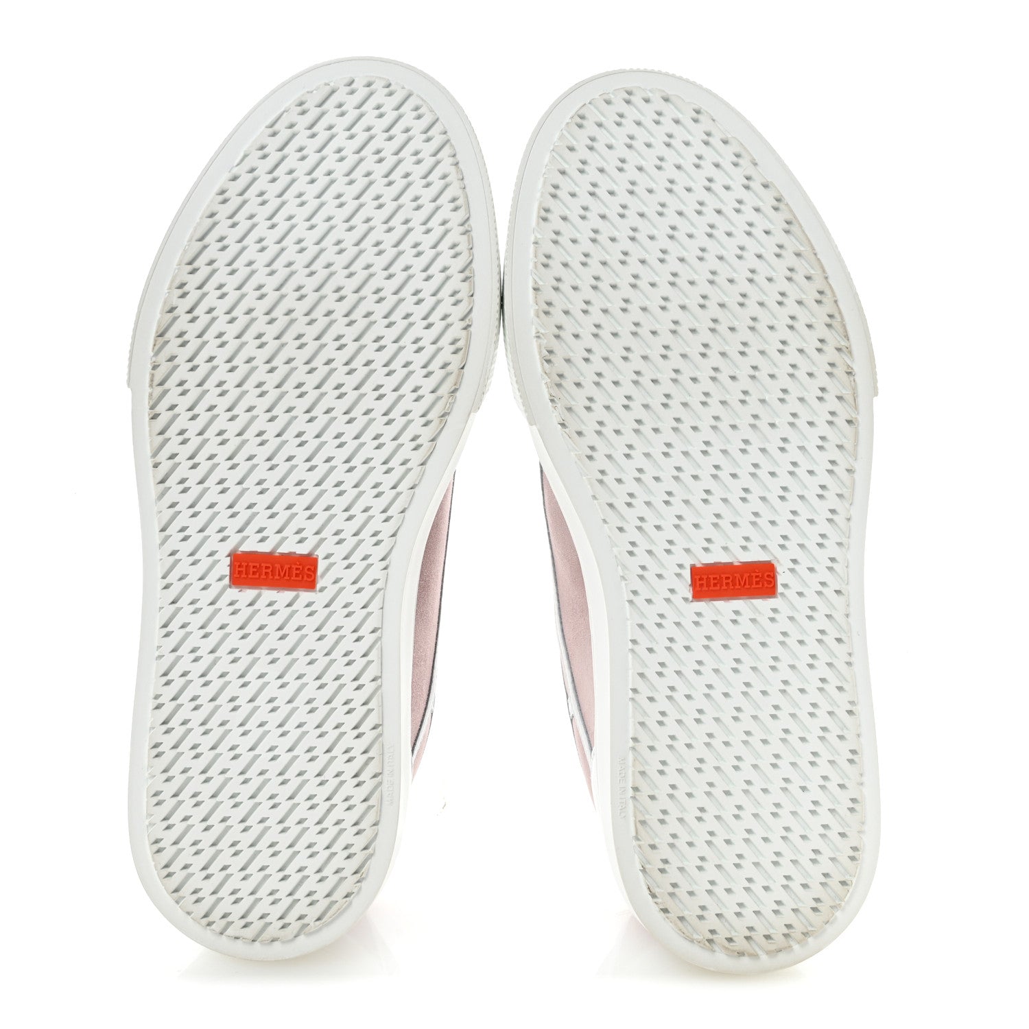 Hermes Suede Get Sneakers 37.5 Rose Porcelaine 6 of 10