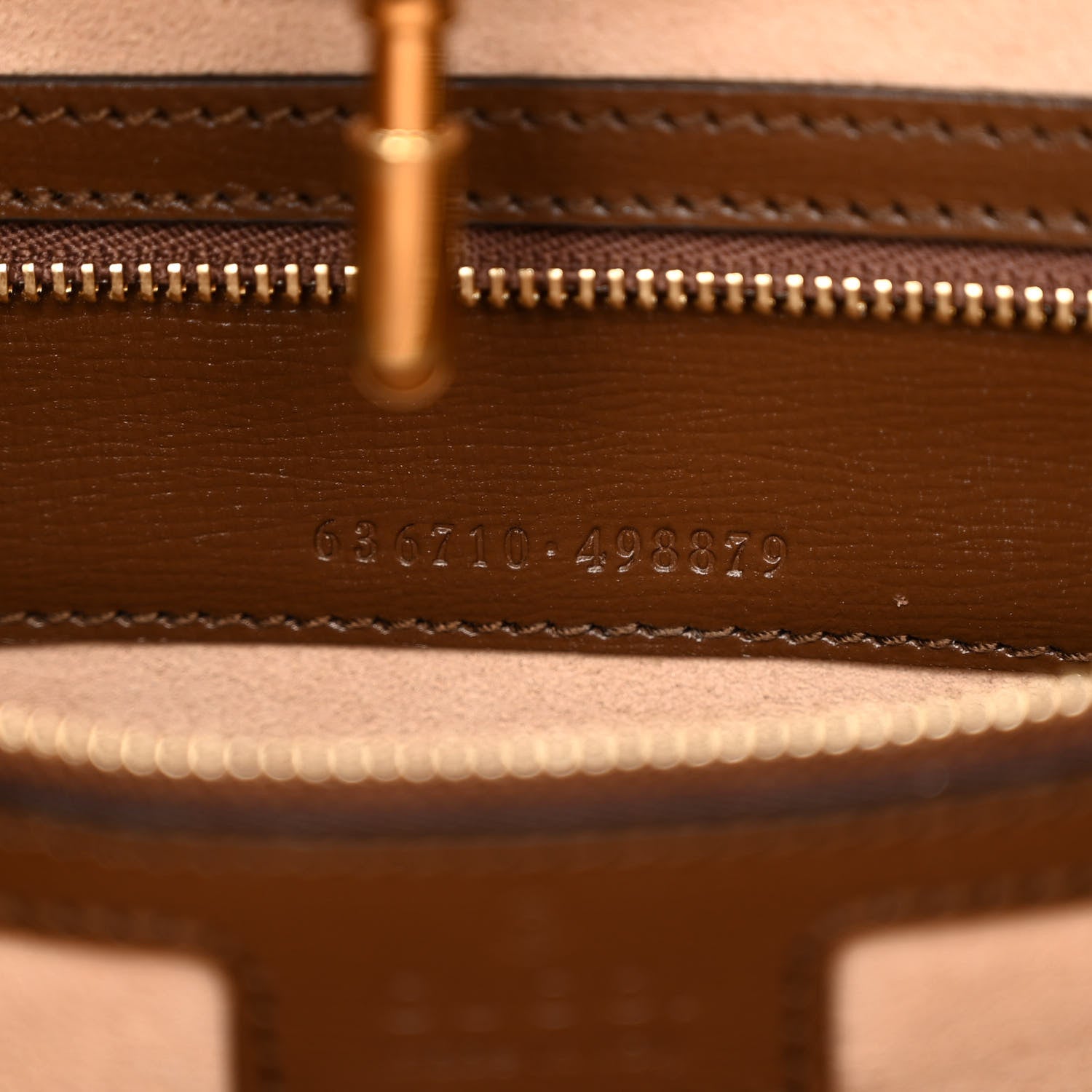 Gucci GG Supreme Monogram Azalea Calfskin Web Medium Jackie 1961 Hobo Beige Ebony Brown Sugar 7 of 10