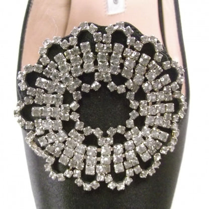 FASHIONPHILE MANOLOBLAHNIKSatinCrystalSlides40Black 8 of 8