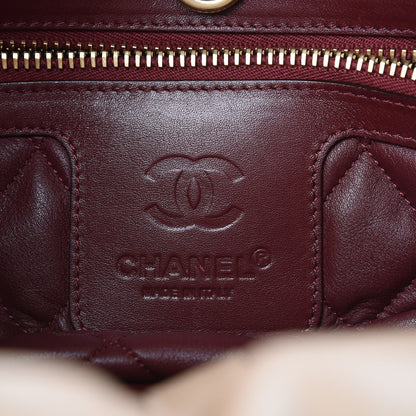 Chanel Metallic Lambskin Small Coco Cocoon Reversible Tote Light Gold 9 of 17