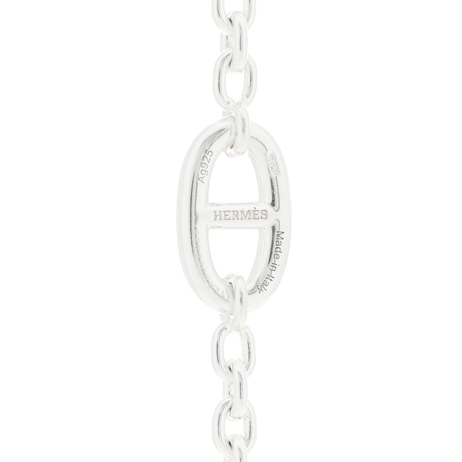 Hermes Sterling Silver Farandole Necklace 80 4 of 6