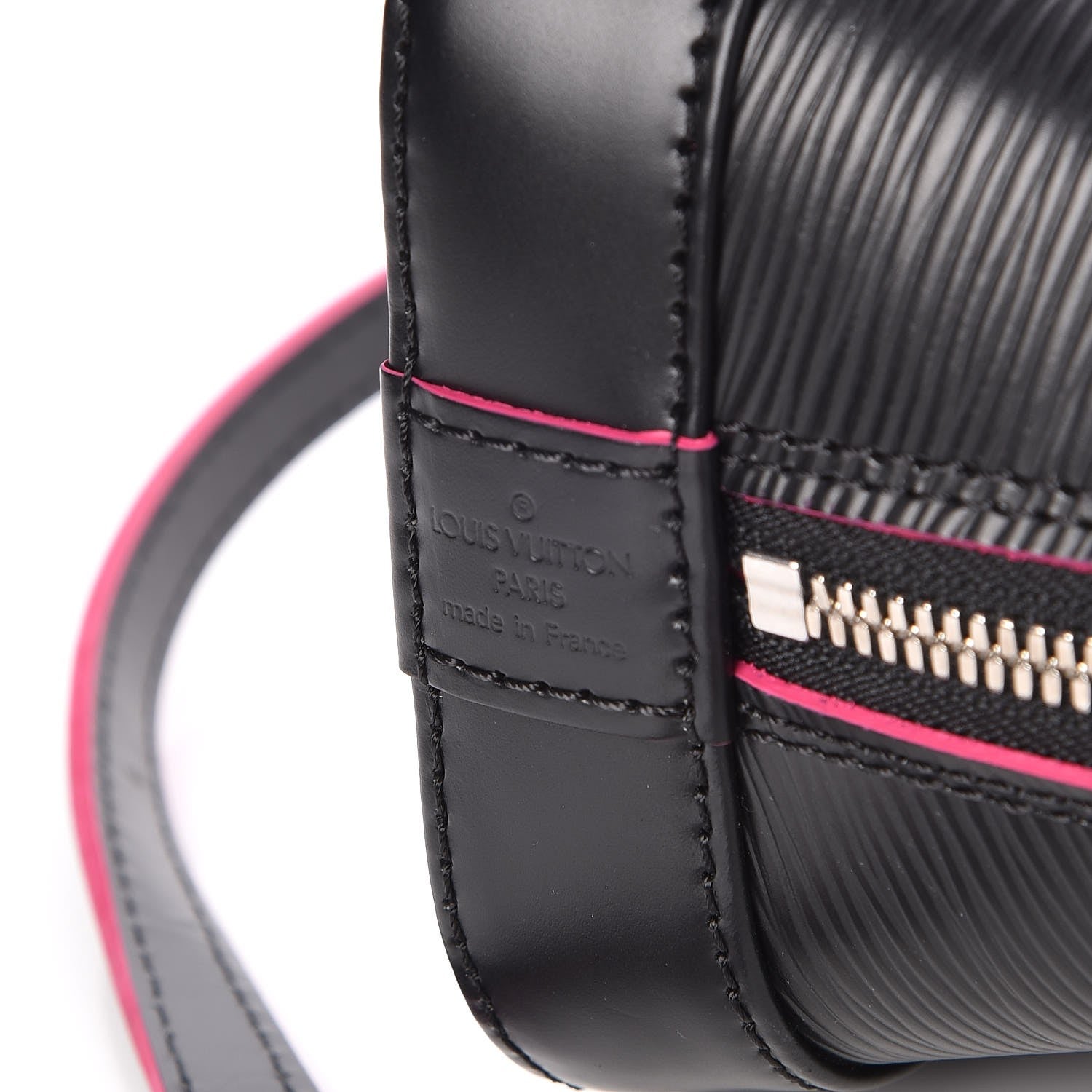 Louis Vuitton Epi Alma BB Black Hot Pink 6 of 7