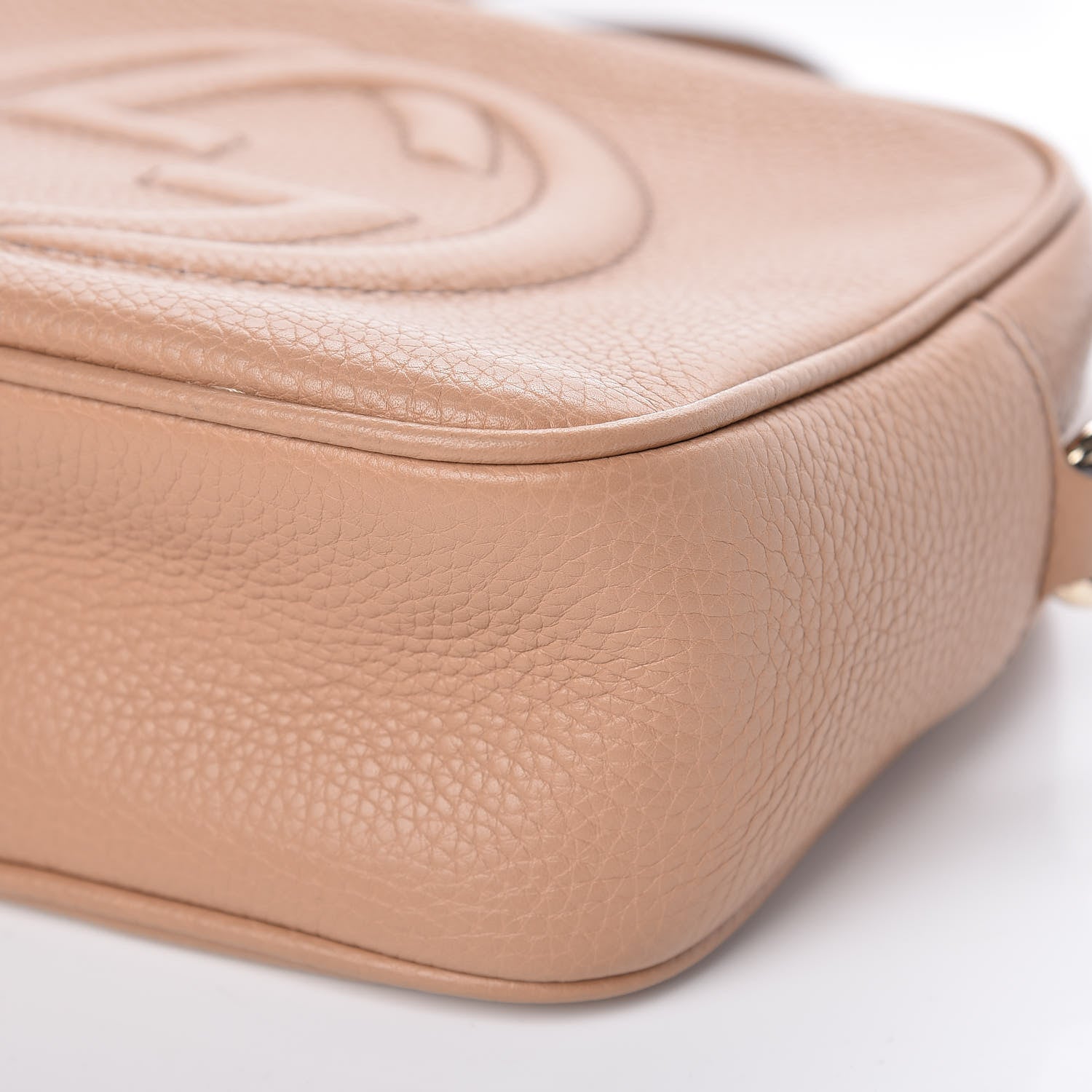 Gucci Pebbled Calfskin Small Soho Disco Bag Rose Beige 9 of 9