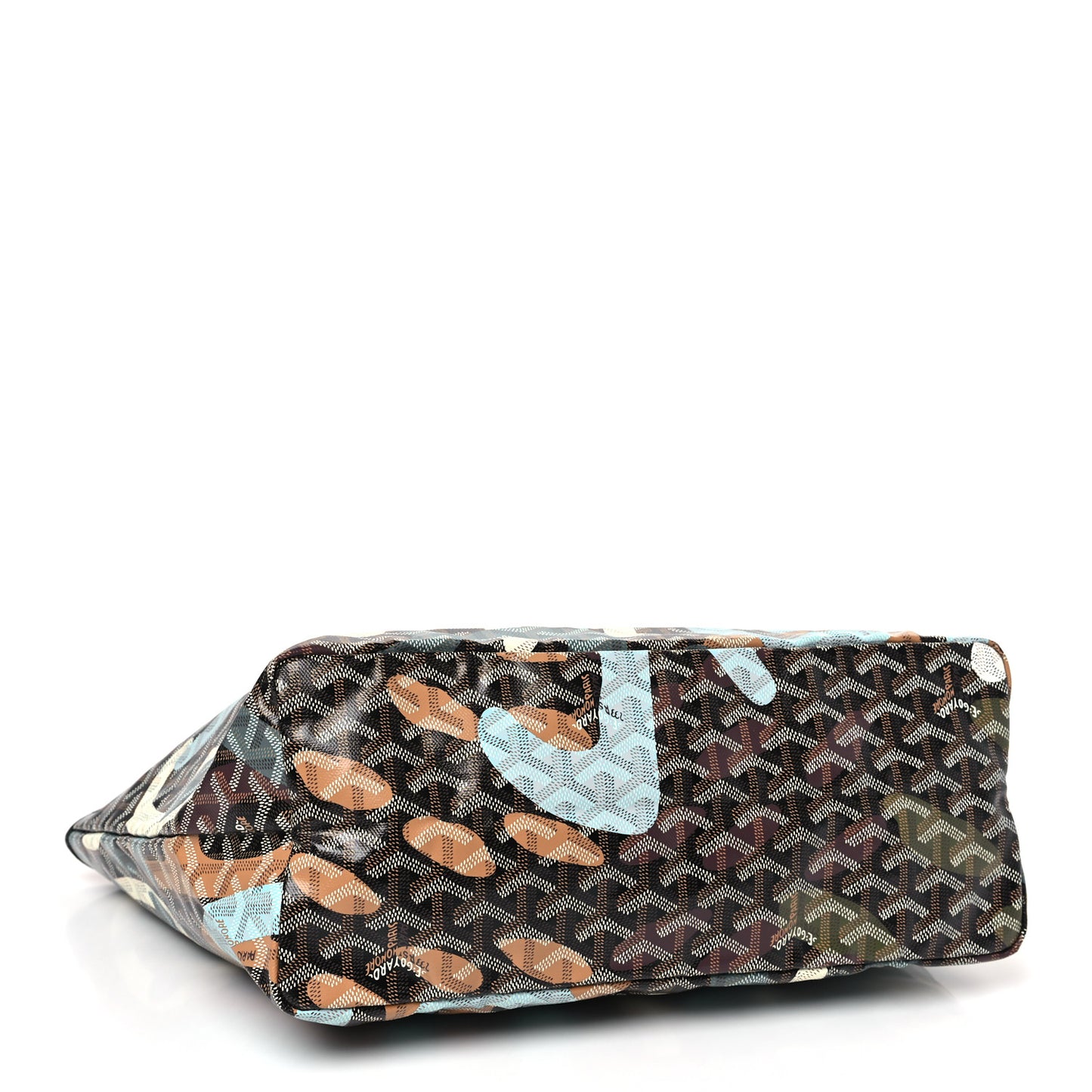 Goyardine Saint Louis Lettres Camouflage PM Black Blue