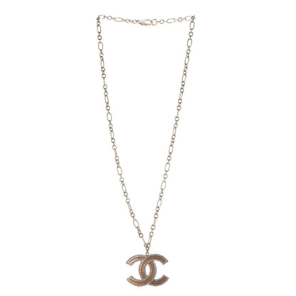 Chanel Enamel Crystal CC Necklace Gold 4 of 6