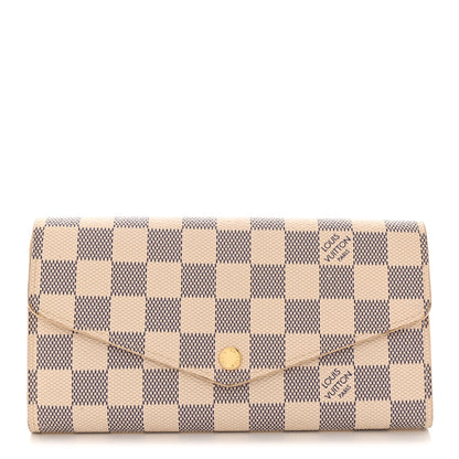 Louis Vuitton Damier Azur Sarah Wallet NM 1 of 6