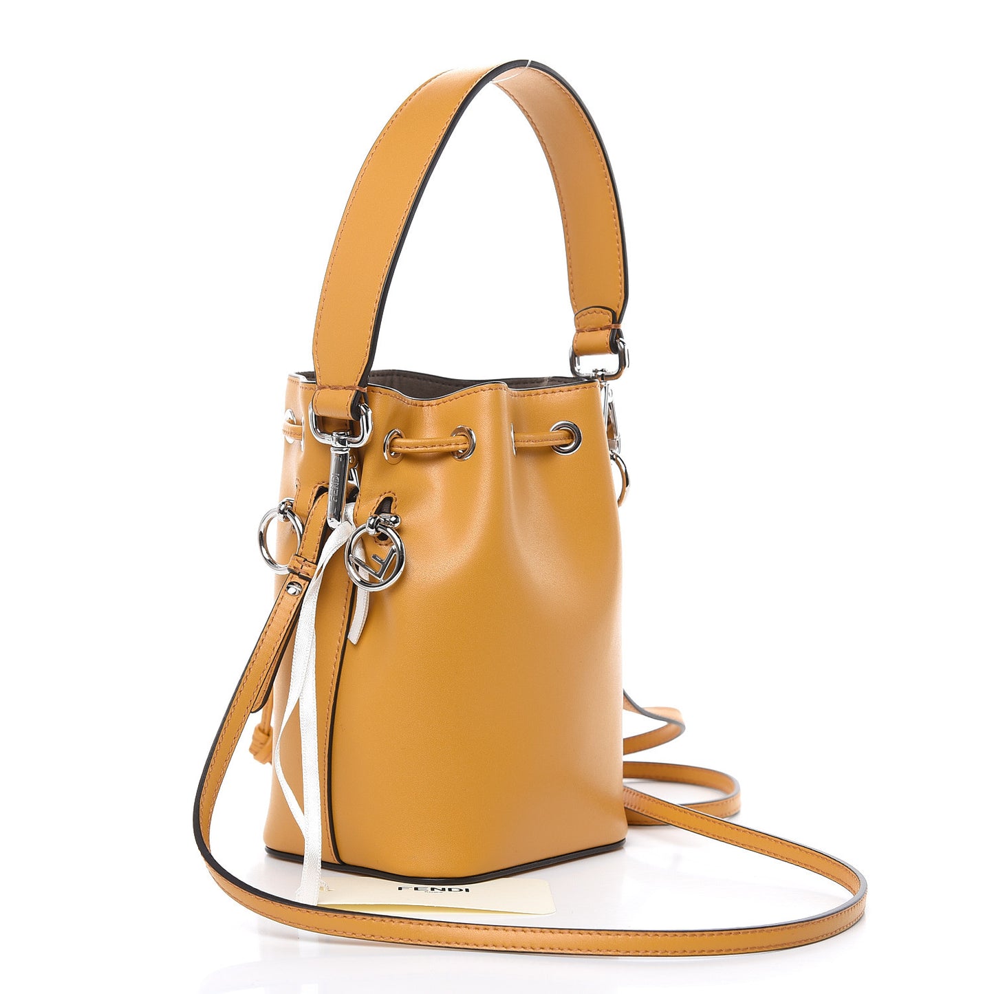 Vitello Liberty Lucido F is Fendi Mini Mon Tresor Bucket Bag Zucca
