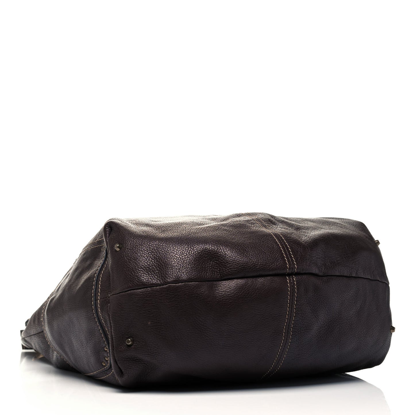 Calfskin Paddington Hobo Dark Brown