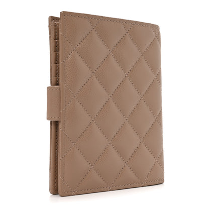 Chanel Caviar Quilted Passport Holder Dark Beige 3 of 8