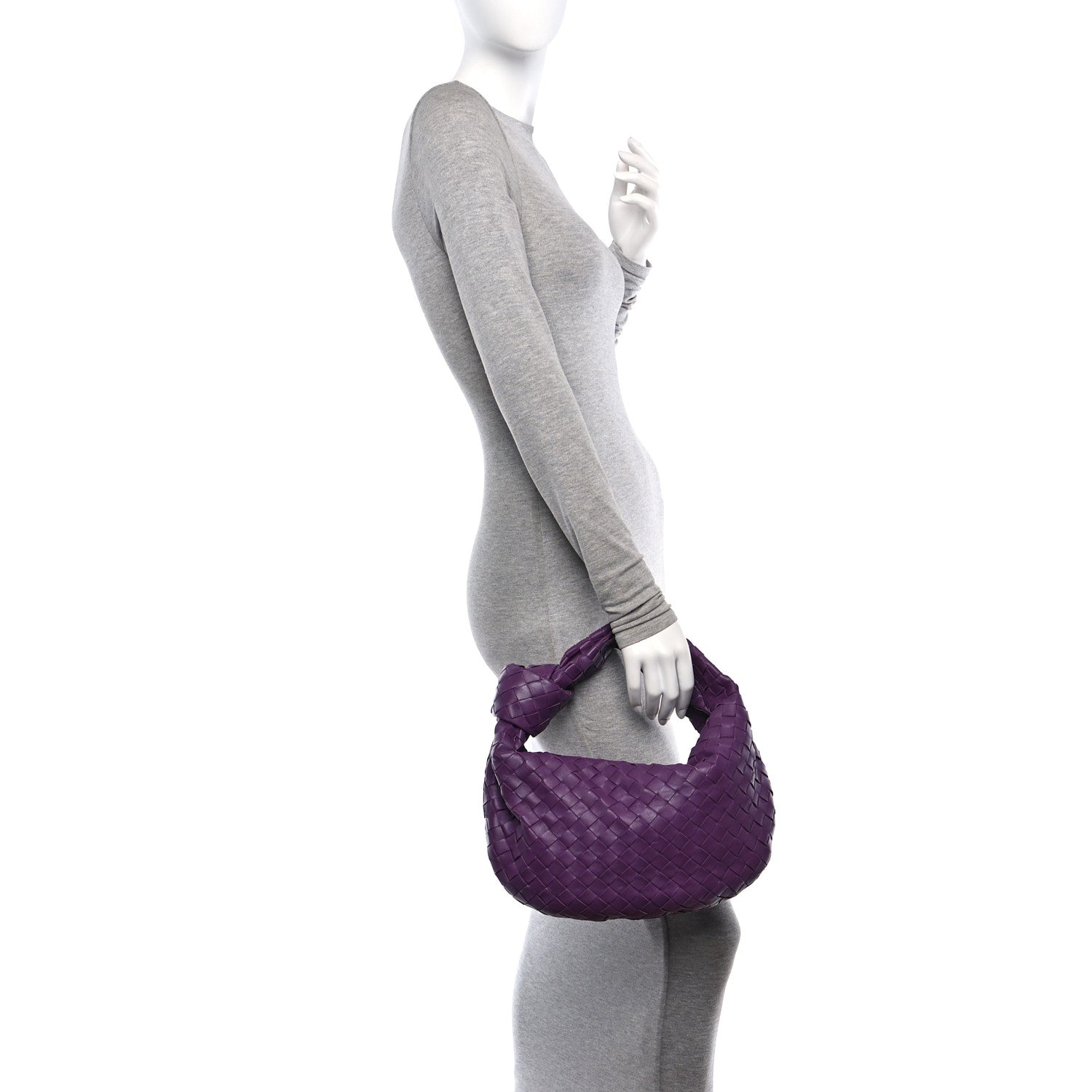Bottega Veneta Nappa Intrecciato Teen Jodie Hobo Eggplant 2 of 10