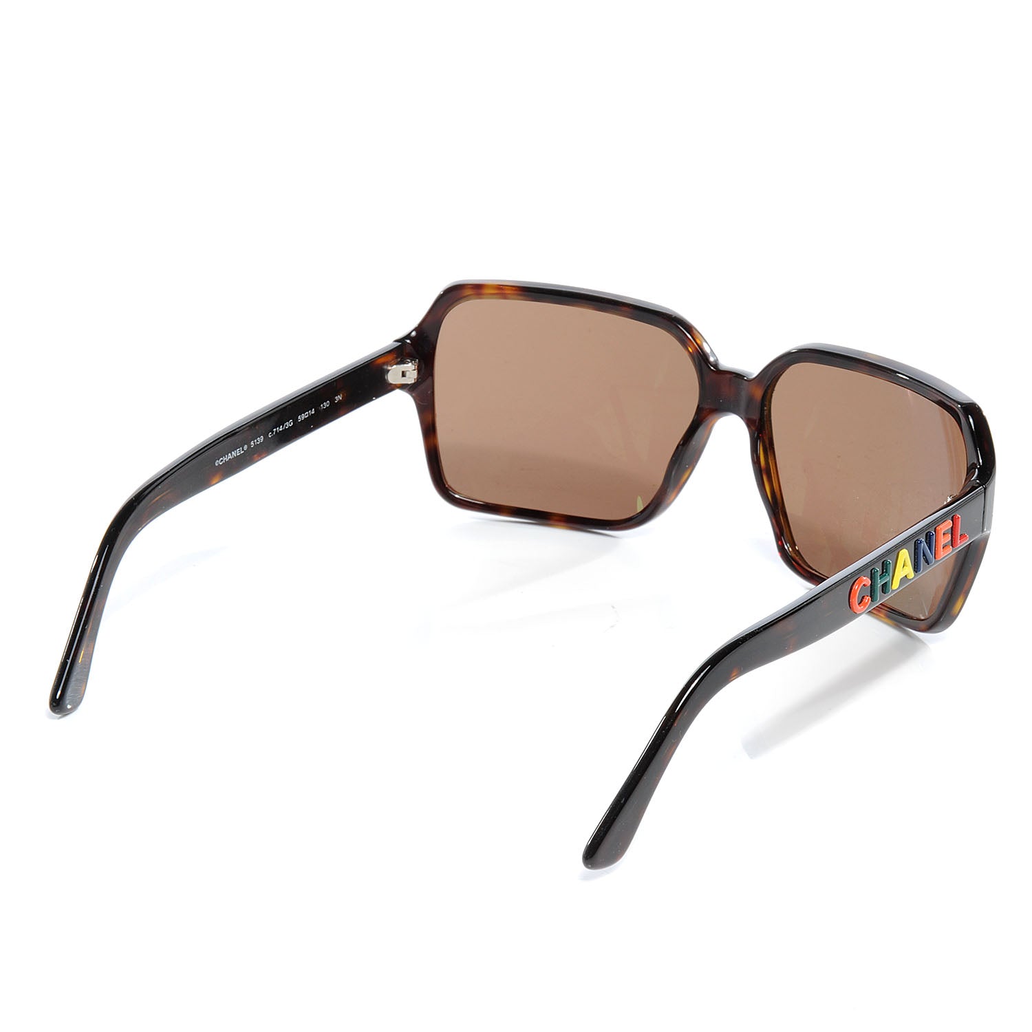 Chanel Rainbow Letter Sunglasses 5139 Tortoise 2 of 5