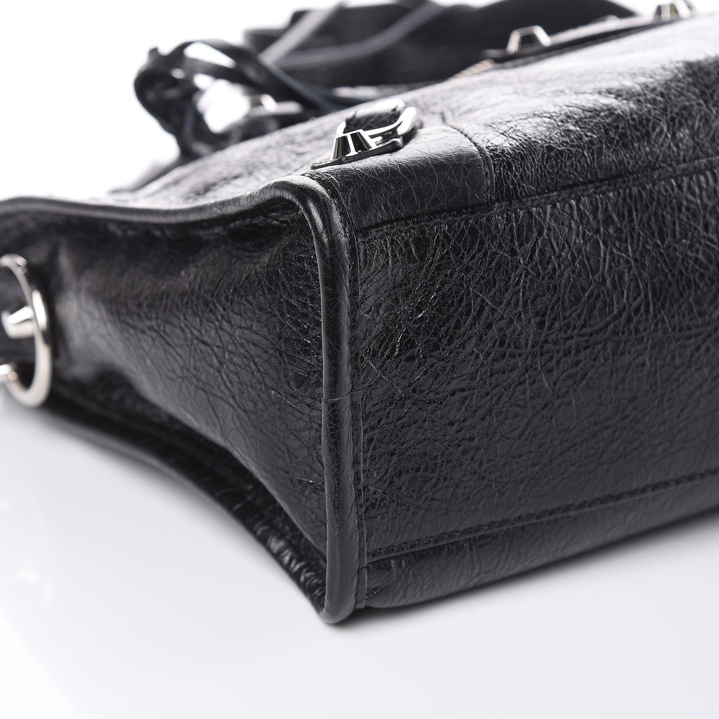 Agneau Classic Silver Hardware S City Black