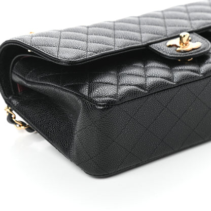 Chanel Caviar Quilted Medium Double Flap Black 9 of 10