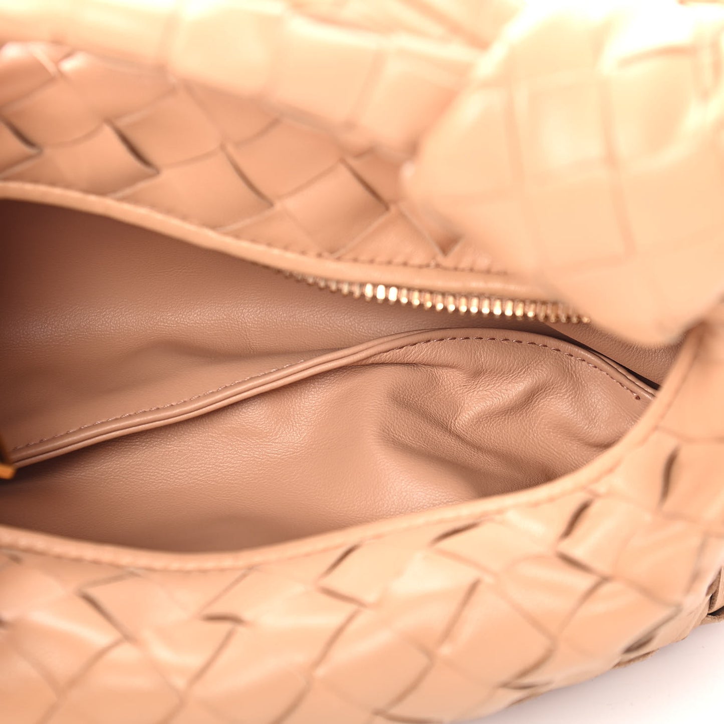 Nappa Intrecciato Mini Jodie Sandalwood