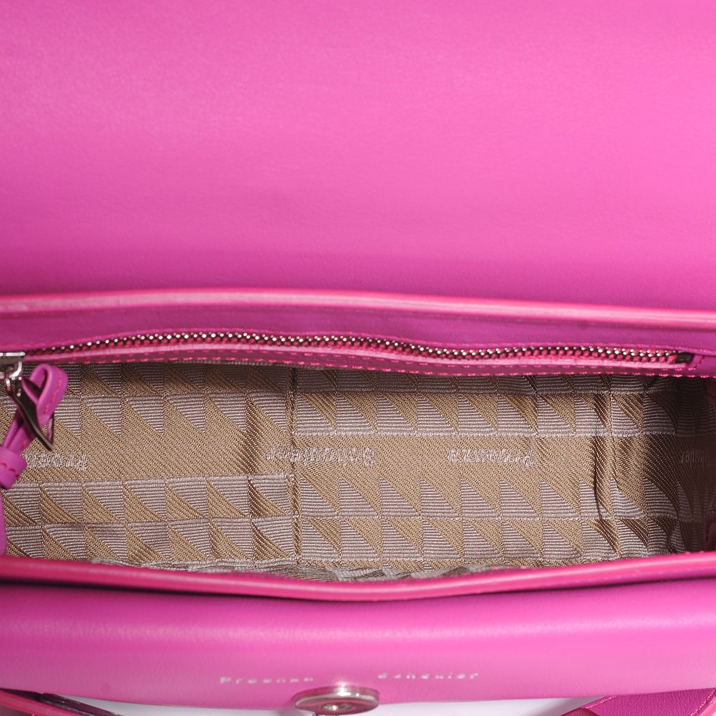 Leather Mini PS11 Classic Shoulder Bag Fuxia