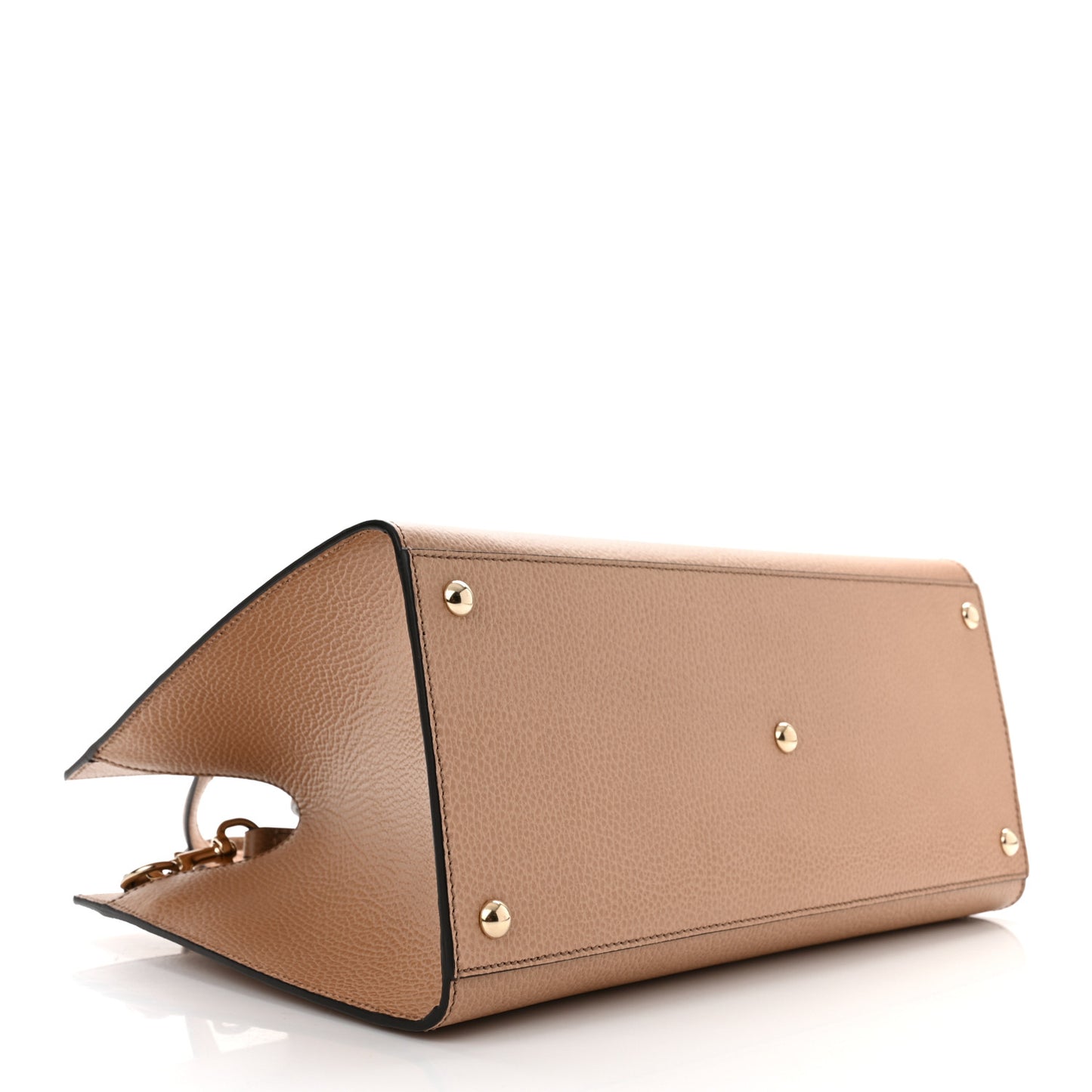 Dollar Calfskin Large Soho Top Handle Satchel Camelia