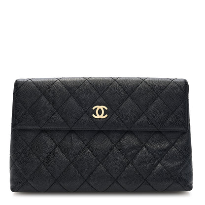 Chanel Caviar Quilted CC Beauty Clutch Black 1 of 6