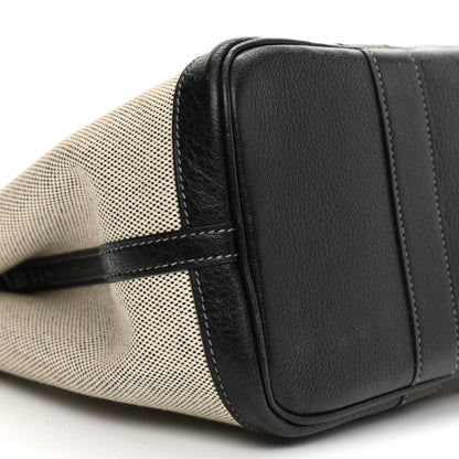 Hermes Twill D H Negonda Garden Party 30 TPM Ecru Black 16 of 21