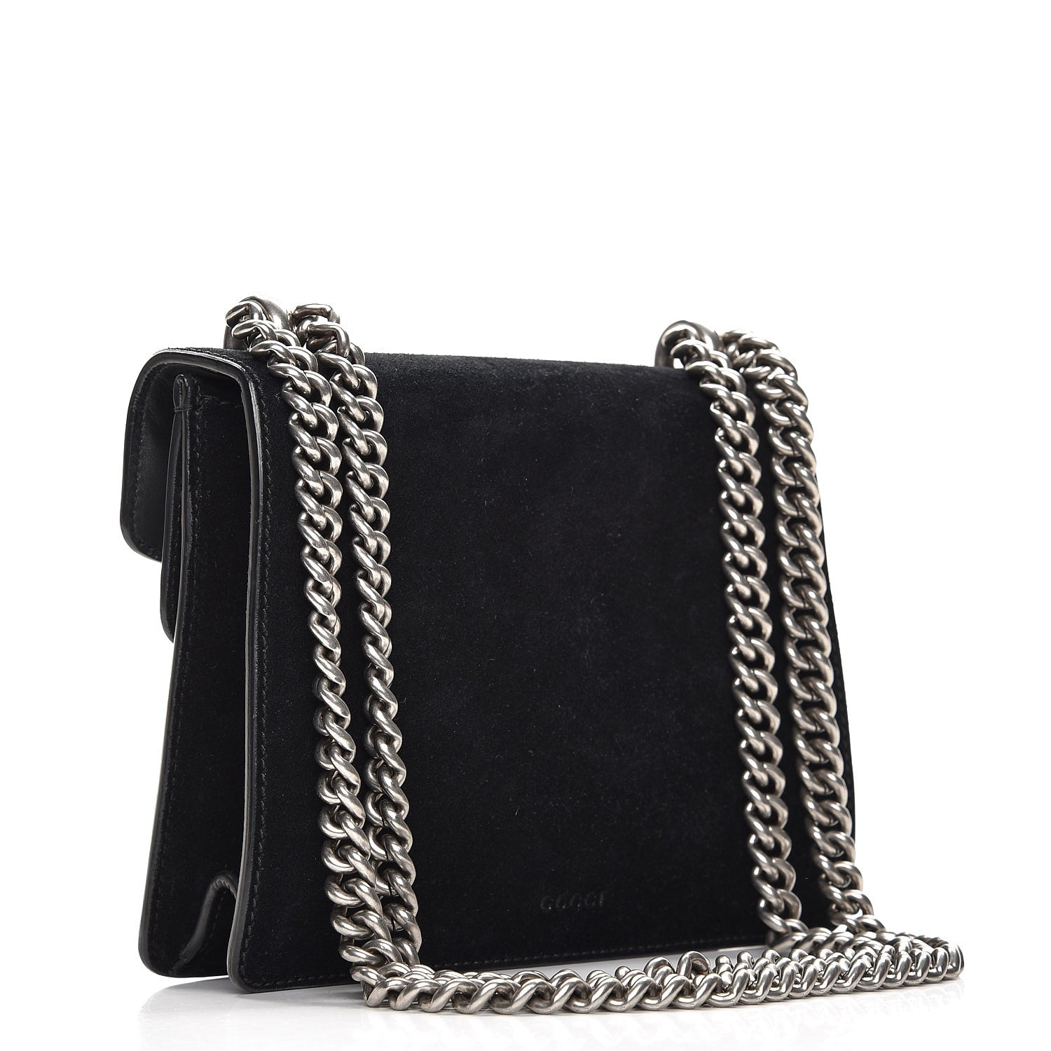 Gucci Suede Mini Dionysus Shoulder Bag Black 4 of 8