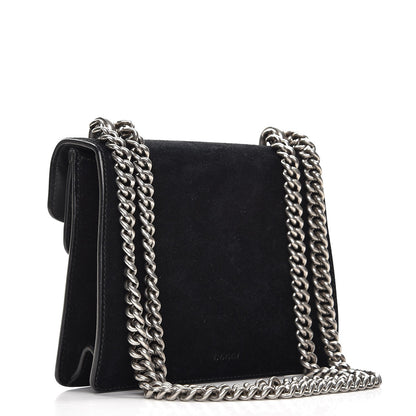 Gucci Suede Mini Dionysus Shoulder Bag Black 4 of 8