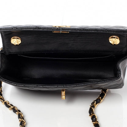 Chanel Lambskin Quilted Mini Flap Black 8 of 10