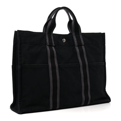 Hermes Canvas Fourre Tout MM Black 3 of 14