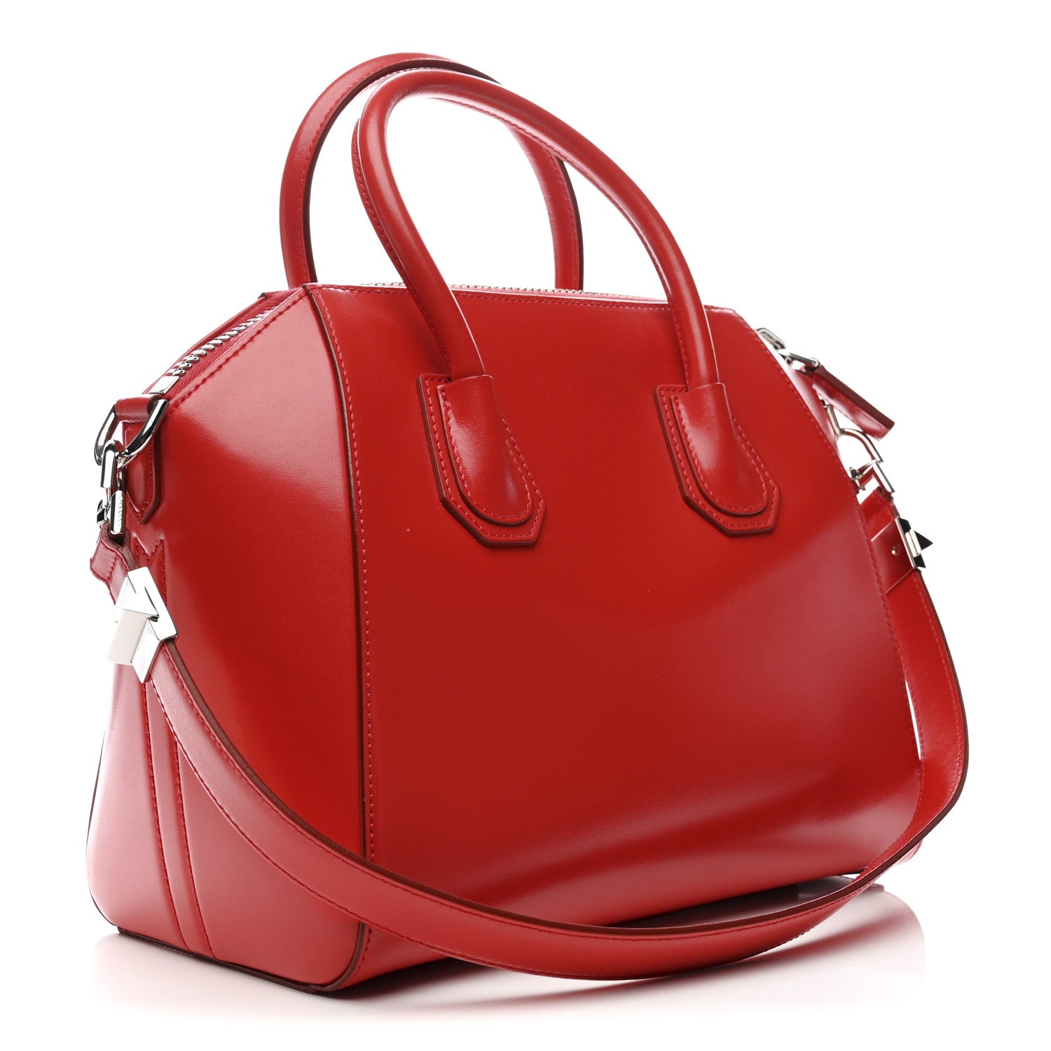 Givenchy Shiny Lord Calfskin Small Antigona Medium Red 3 of 10