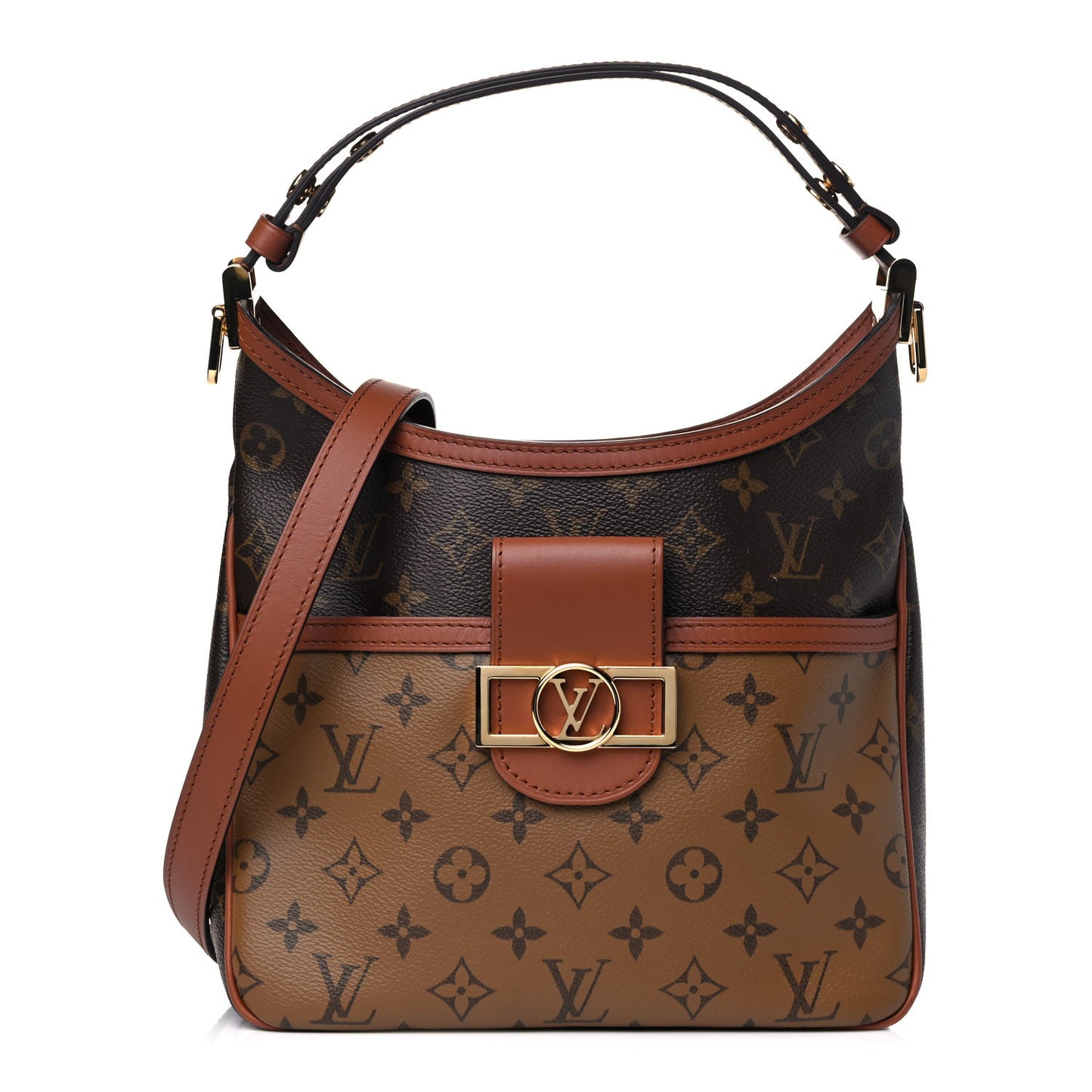 Reverse Monogram Dauphine Hobo PM
