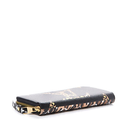 Louis Vuitton Monogram Giant Jungle Zippy Wallet Black 3 of 7
