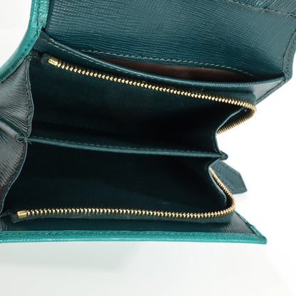 Fendi Vitello Elite Bi-Color Compact Wallet Lago Oceano 11 of 11