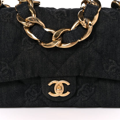 Chanel Denim Quilted Medium Funky Town Flap Black 8 of 12
