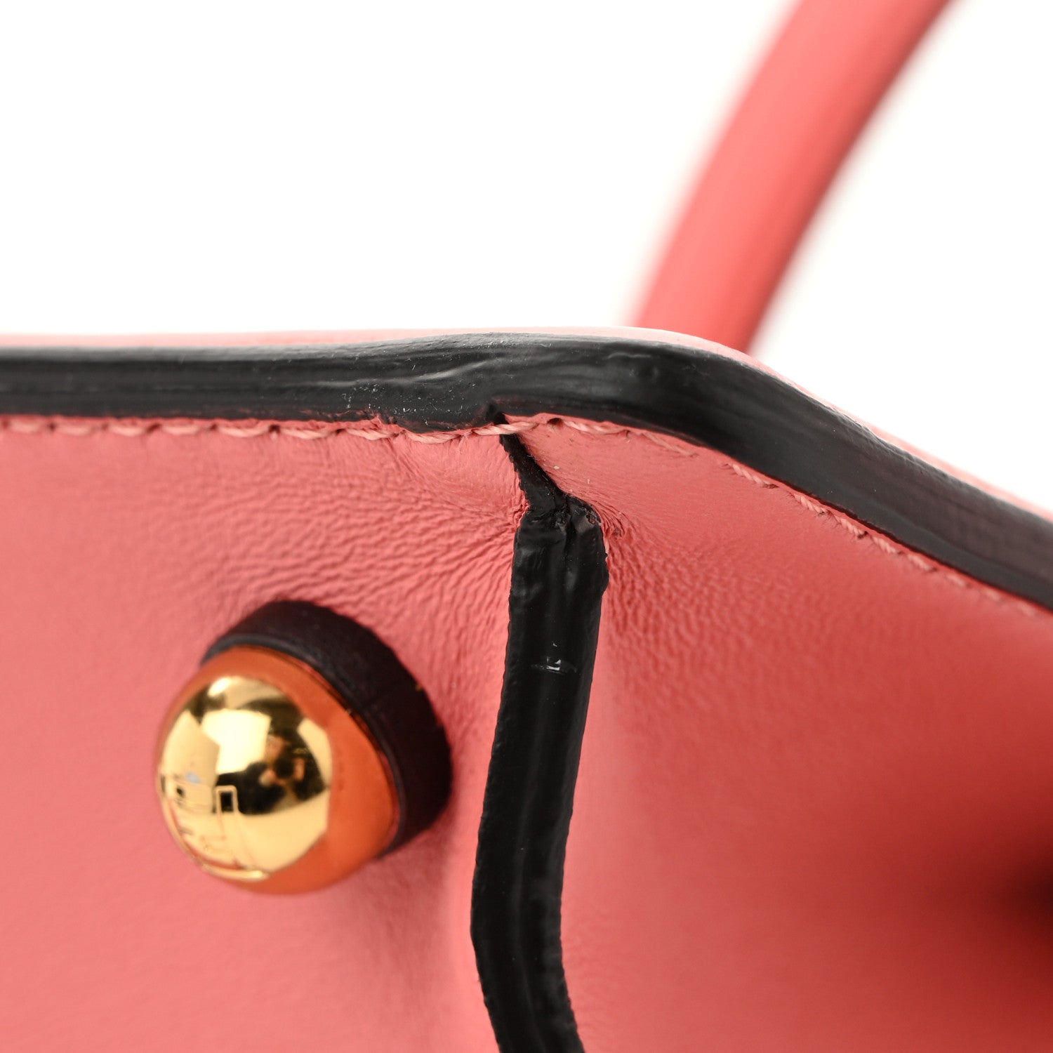 Fendi Shiny Nappa Petite Peekaboo I SEE U Satchel Rosa Pesca 12 of 12
