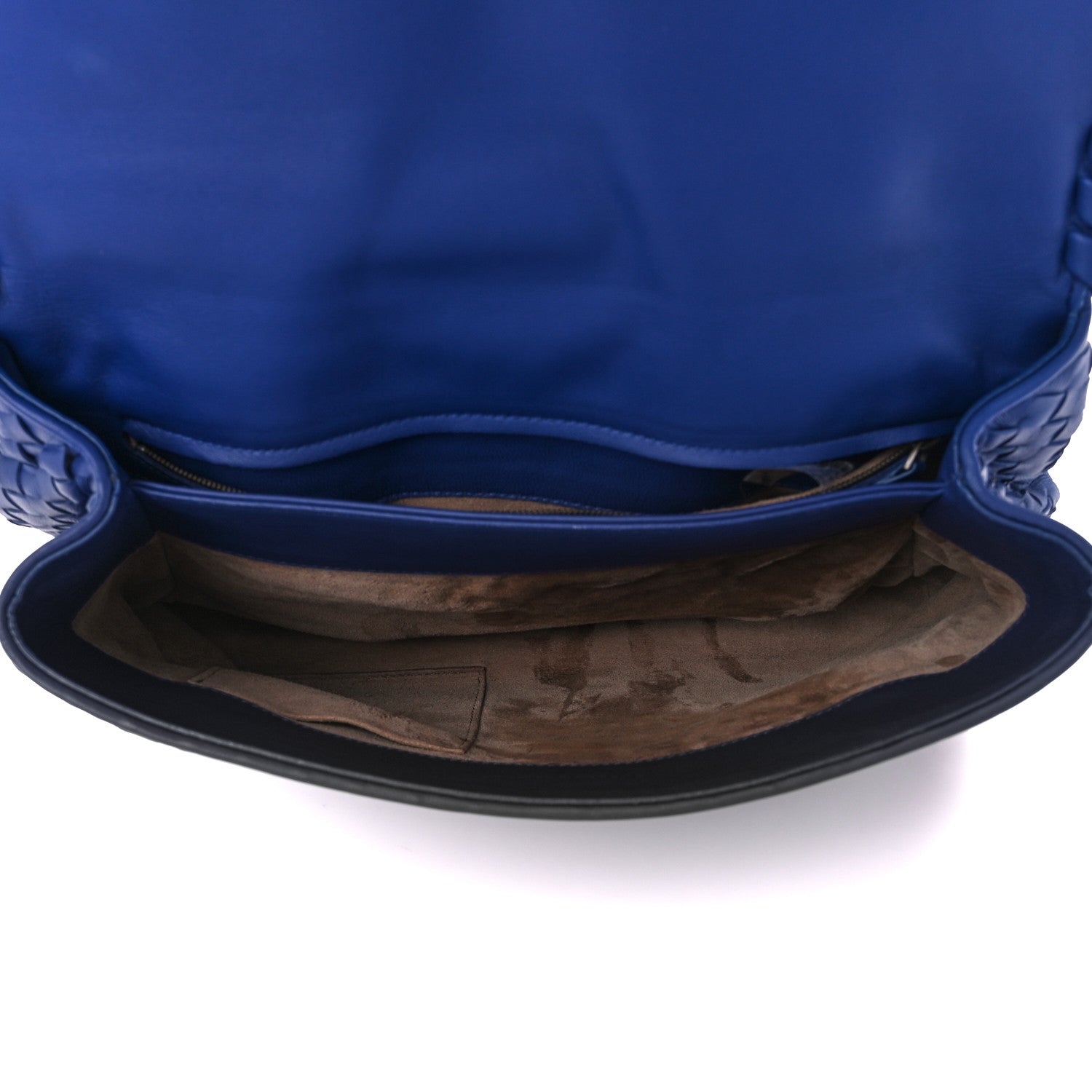 Bottega Veneta Nappa Intrecciato Olimpia Shoulder Bag Cobalt 5 of 12