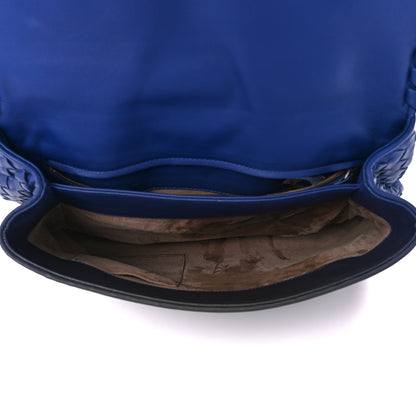 Bottega Veneta Nappa Intrecciato Olimpia Shoulder Bag Cobalt 5 of 12