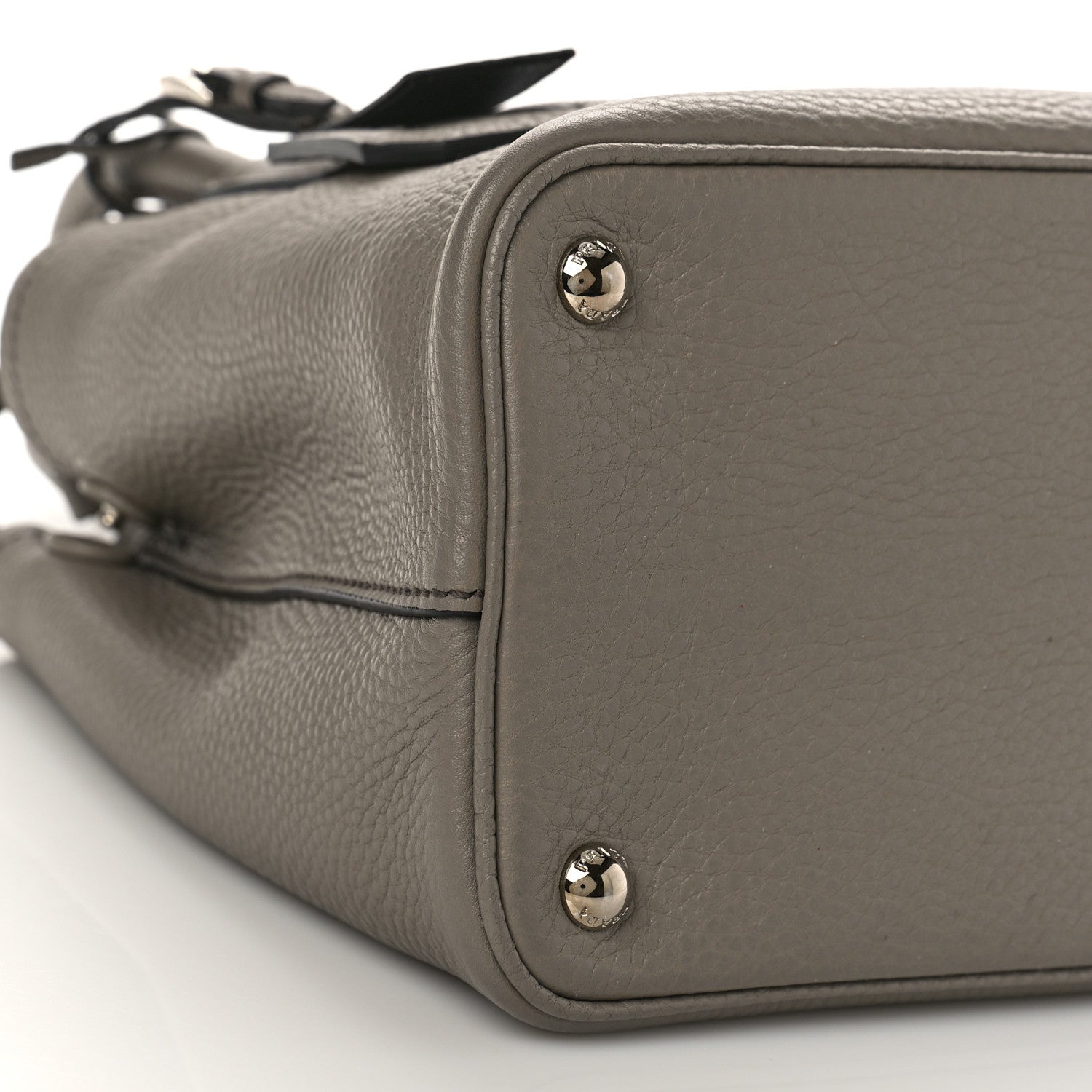Prada Vitello Daino Small Double Bag Argilla Black 7 of 8
