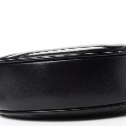 Saint Laurent Calfskin Matelasse Chevron Round Vinyle Camera Bag Black 6 of 10