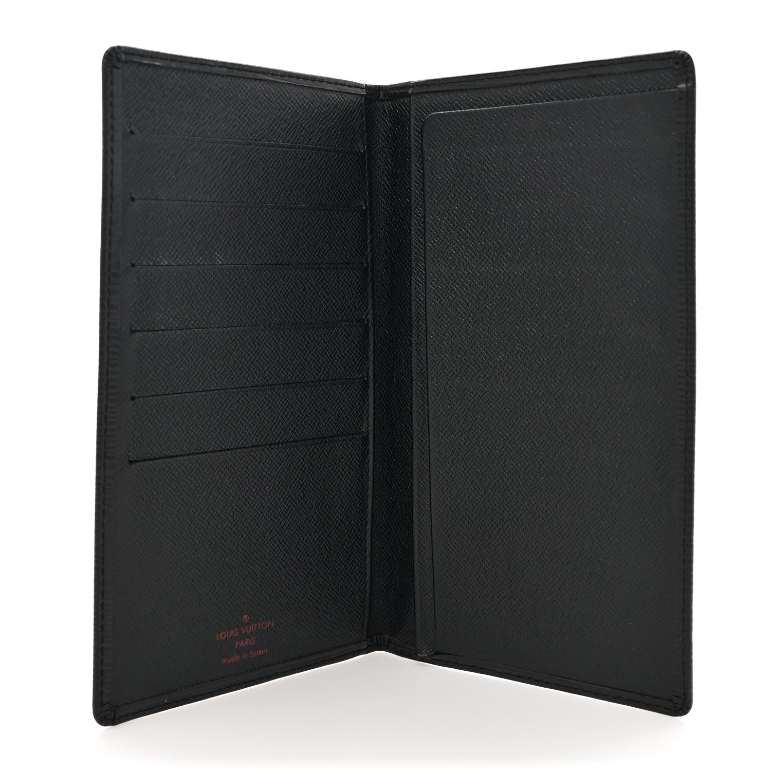Louis Vuitton Epi Checkbook Organizer Wallet Black 5 of 9