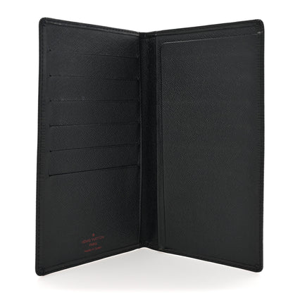 Louis Vuitton Epi Checkbook Organizer Wallet Black 5 of 9