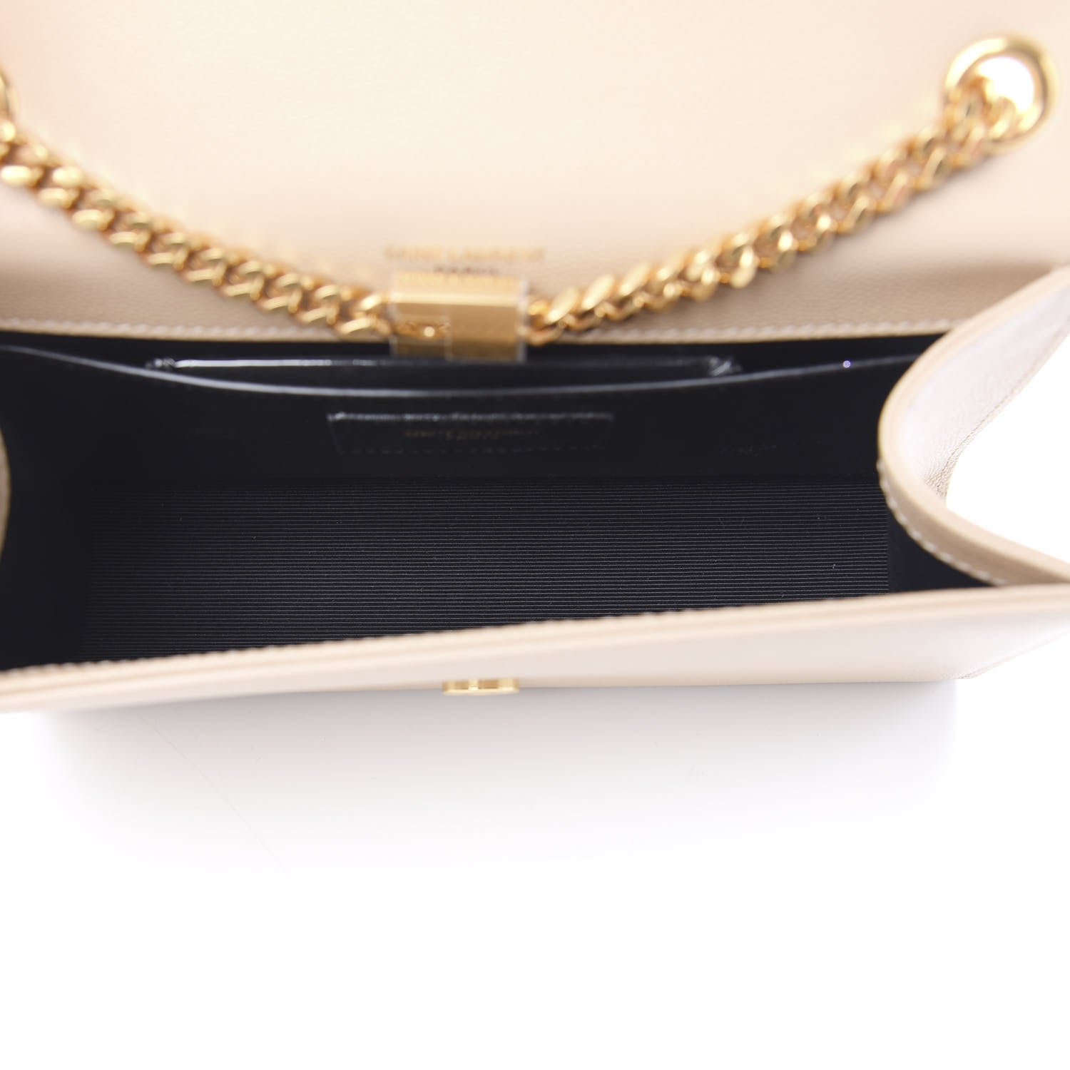 Saint Laurent Grain De Poudre Small Monogram Kate Satchel Nude Powder 4 of 8