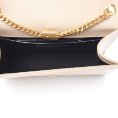 Saint Laurent Grain De Poudre Small Monogram Kate Satchel Nude Powder 4 of 8