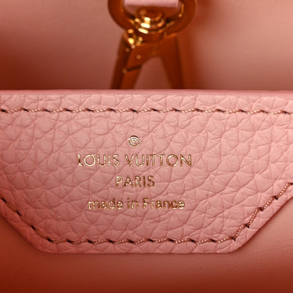 Louis Vuitton Taurillon Monogram Flower Capucines BB Pink Creme 6 of 8