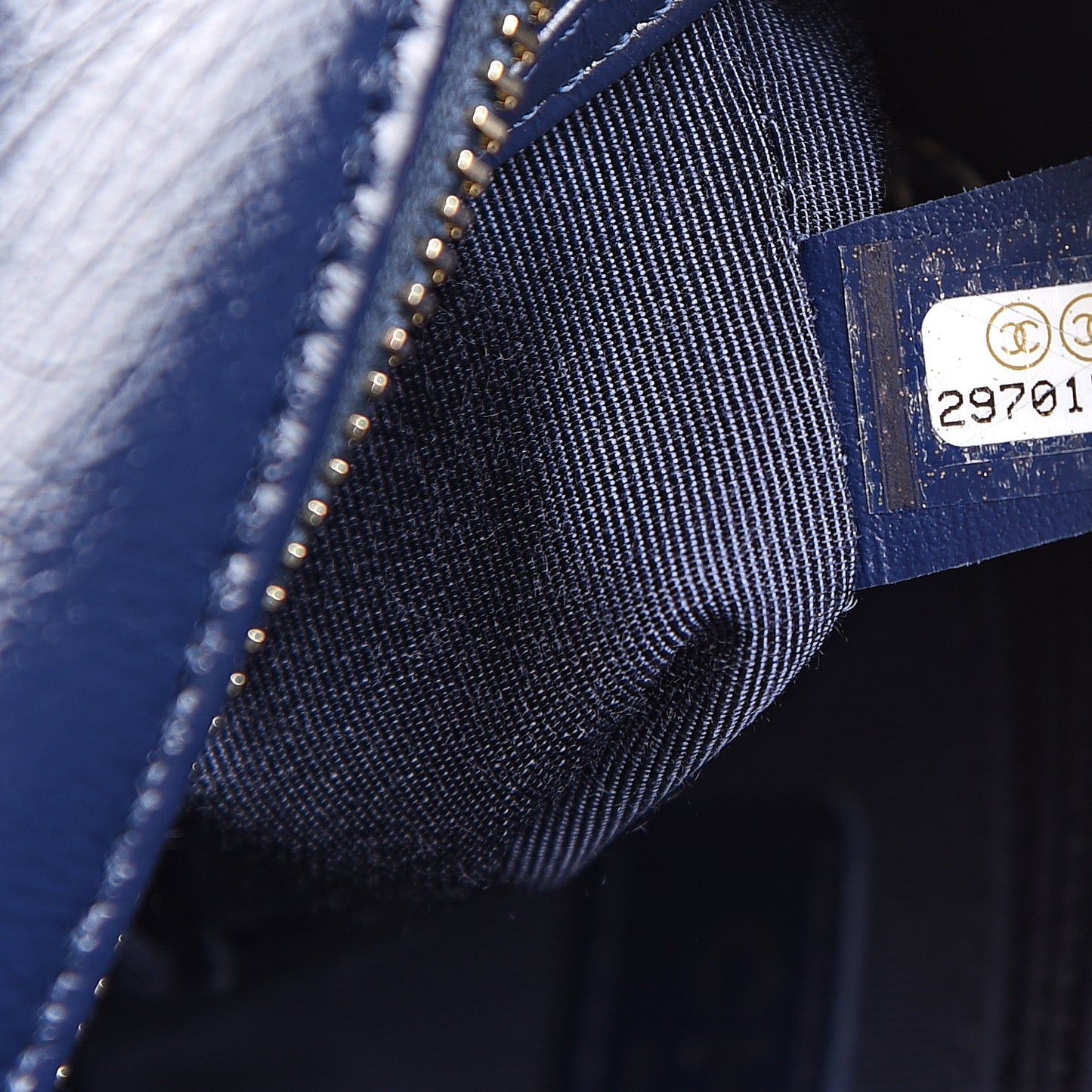 Denim Calfskin Small Gabrielle Hobo Blue