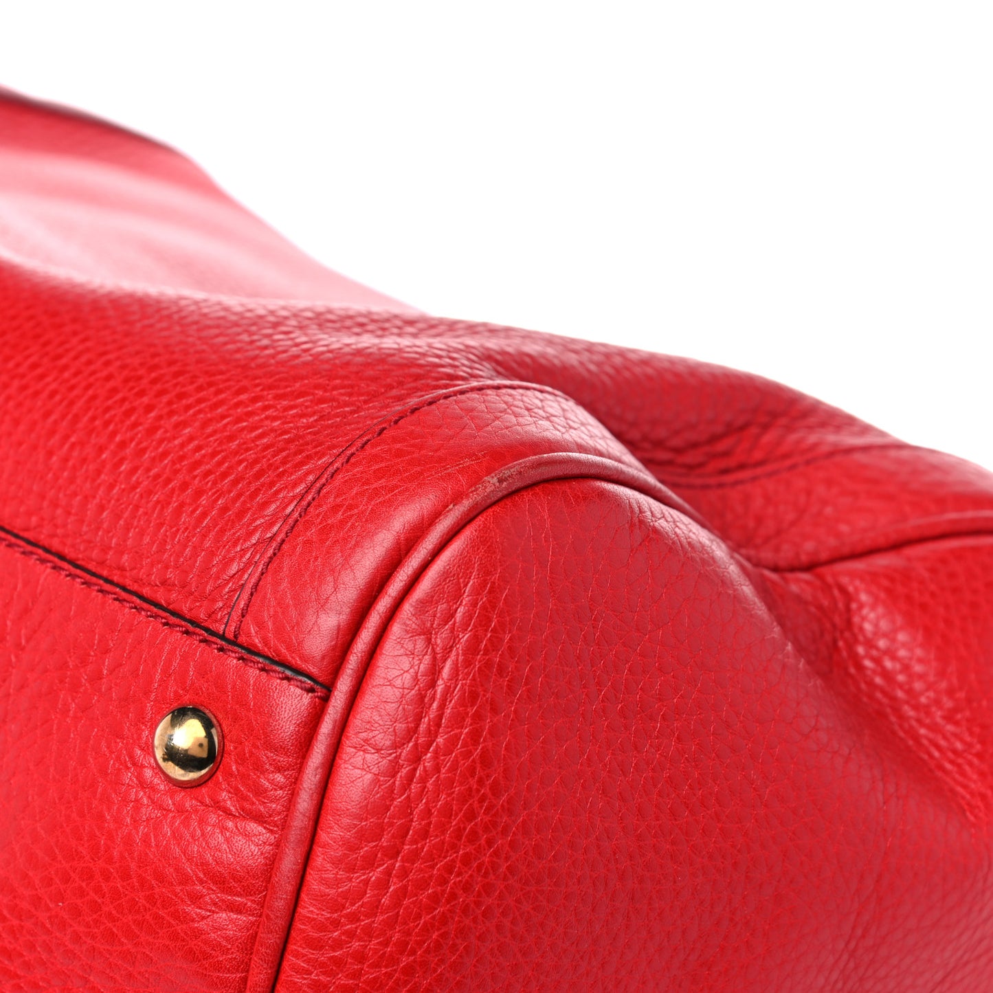 Pebbled Calfskin Medium Soho Boston Red