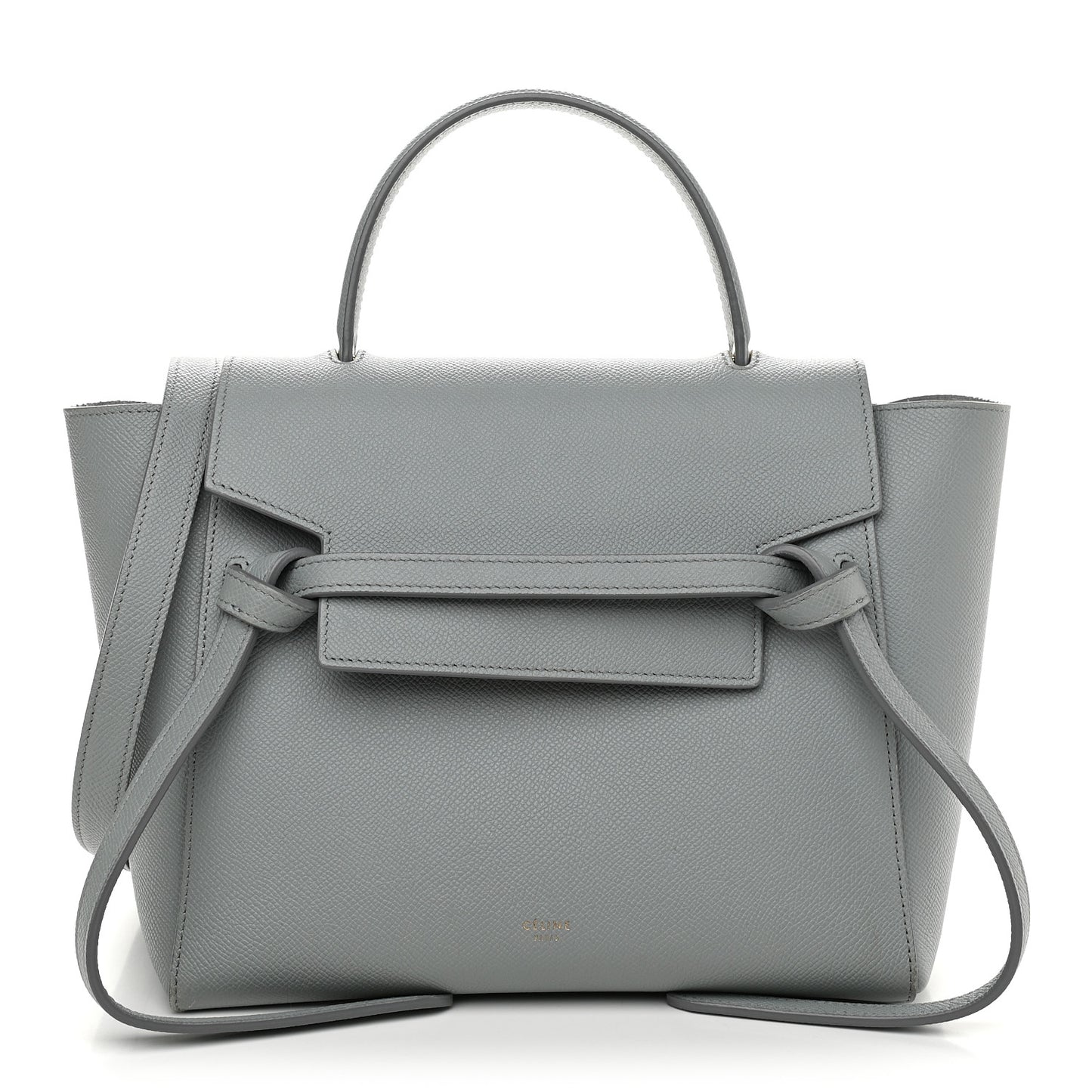 Grained Calfskin Micro Belt Bag Cloud