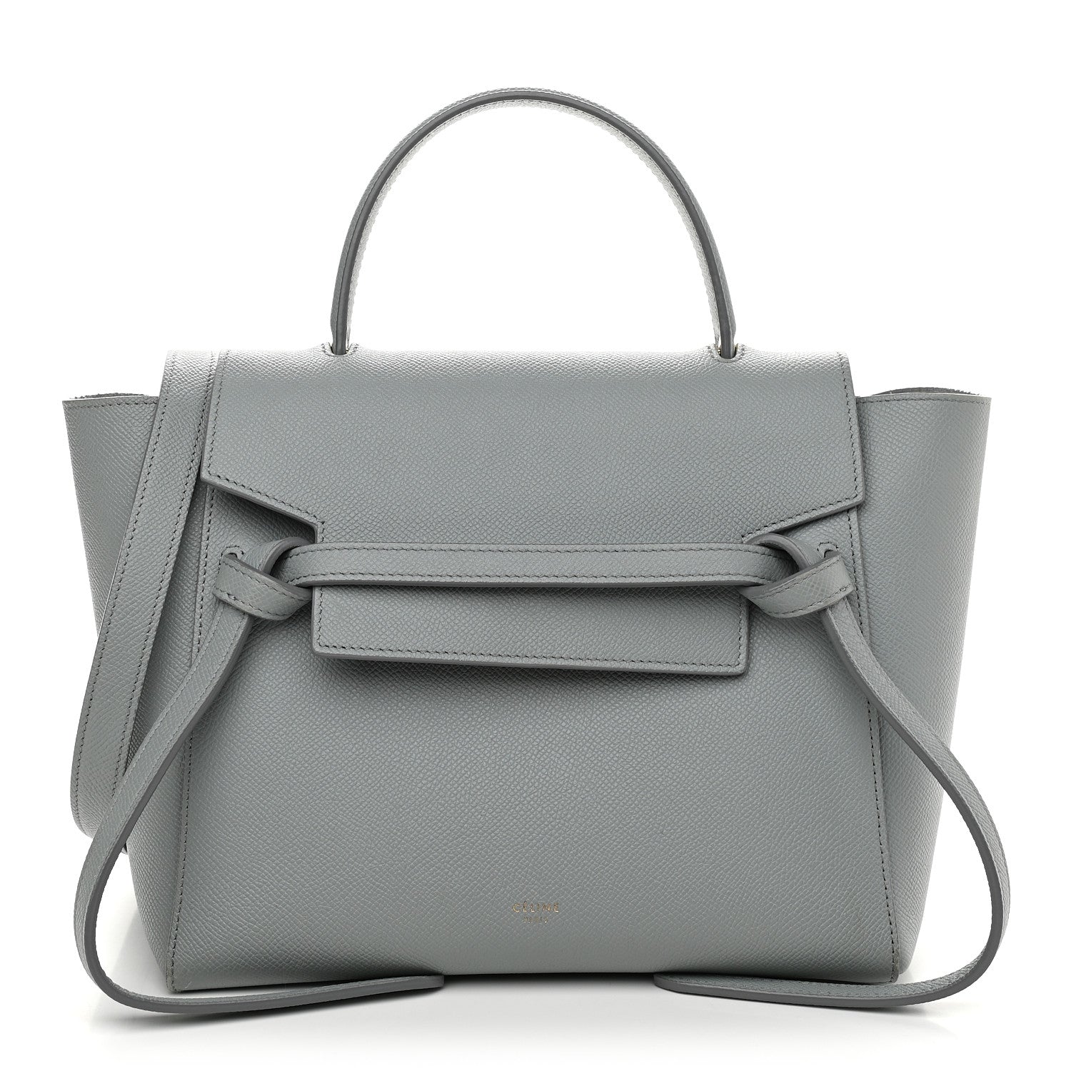 Celine Grained Calfskin Micro Belt Bag Cloud 1 of 10